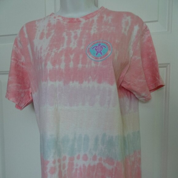 SIMPLY SOUTHERN Woman's Size M Pink S. Sleeve T-Shirt Turtle Rescue - Picture 2 of 6